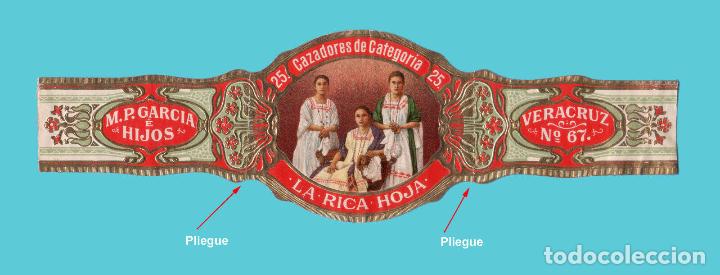 Vitolas de colecci&oacute;n: VITOLA GIGANTE MUY ANTIGUA - MARCA LA RICA HOJA (VERACRUZ - M&Eacute;XICO)