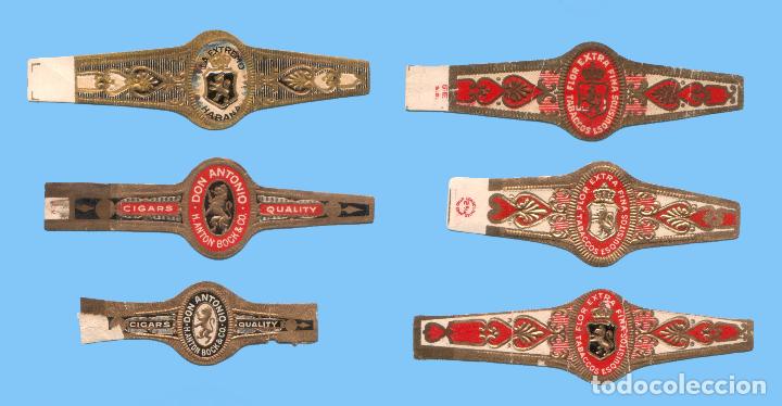 Vitolas de colecci&oacute;n: 6 VITOLAS ANTIGUAS - MARCAS PROCEDENCIA USA - TEM&Aacute;TICA ESCUDOS Y LE&Oacute;N RAMPANTE