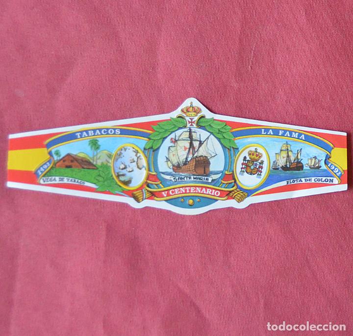 Sammlung von Banderolen: VITOLA LA FAMA - V CENTENARIO DESCUBRIMIENTO DE AMERICA - CARABELA SANTA MARIA