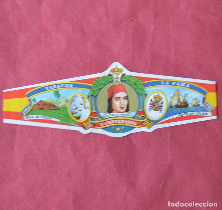 Sammlung von Banderolen: VITOLA LA FAMA - V CENTENARIO DESCUBRIMIENTO DE AMERICA - VICENTE PINZON