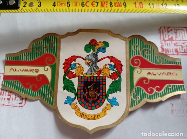 Sammlung von Banderolen: Vitola puros &Aacute;lvaro Her&aacute;ldica Guill&eacute;n