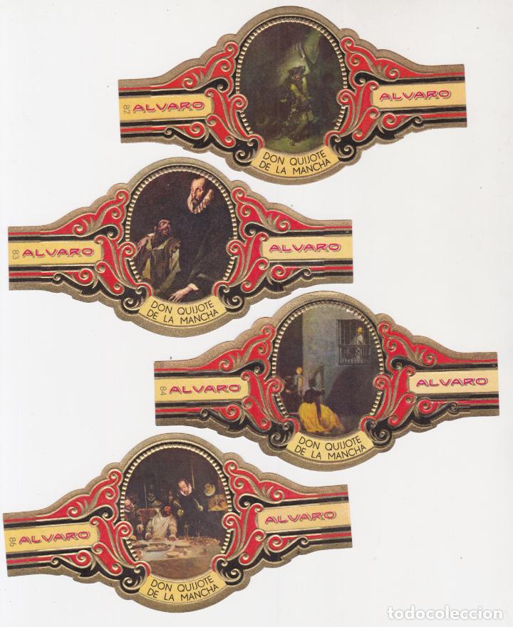 Bagues de cigare de collection: 4 VITOLAS ALVARO &ndash; DON QUIJOTE DE LA MANCHA (82, 83, 84 y 86)