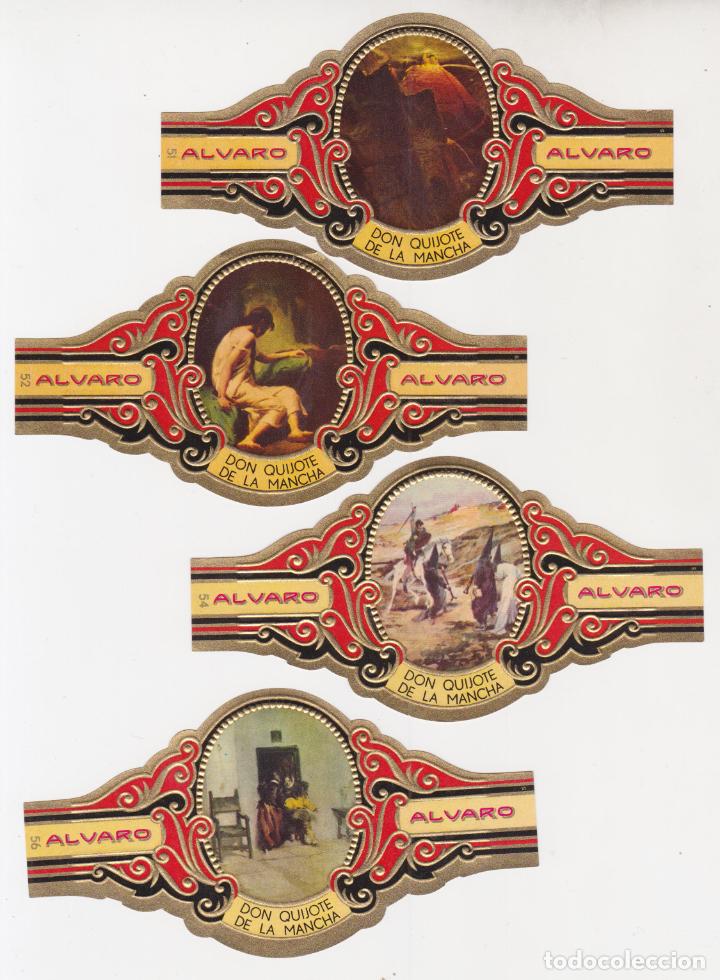 Bagues de cigare de collection: 4 VITOLAS ALVARO &ndash; DON QUIJOTE DE LA MANCHA (51, 52, 54 y 56)