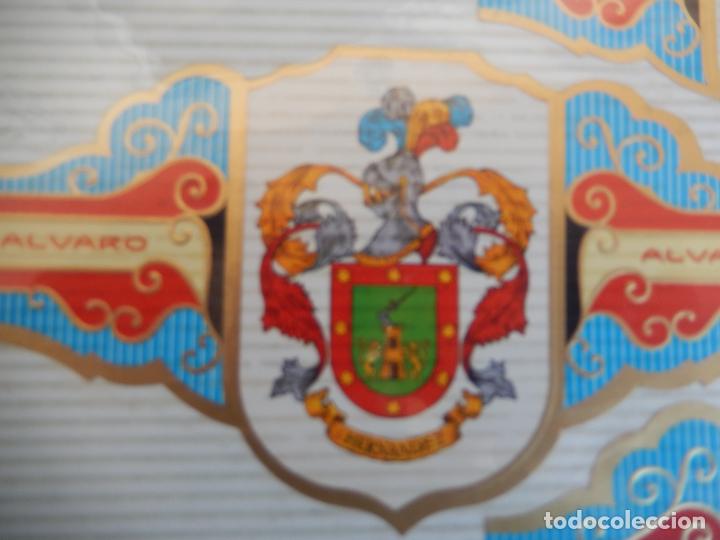 Vitolas de colecci&oacute;n: VITOLA ALVARO , SERIE I HERALDICA -ESCUDO DEL APELLIDO- HERNANDEZ