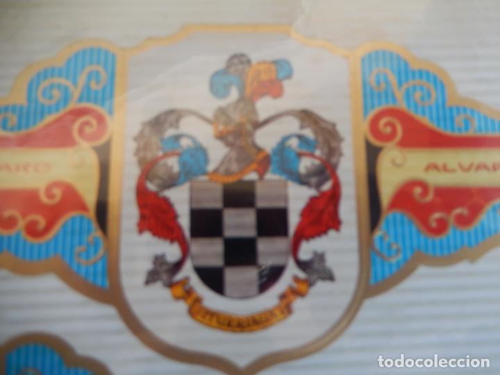 Vitolas de colecci&oacute;n: VITOLA ALVARO , SERIE I HERALDICA -ESCUDO DEL APELLIDO - ITURRIAGA