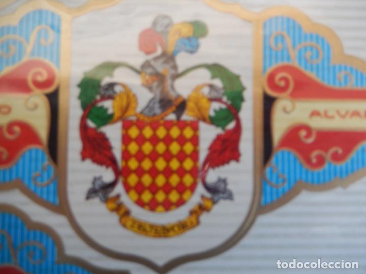 Vitolas de colecci&oacute;n: VITOLA ALVARO , SERIE I HERALDICA -ESCUDO DEL APELLIDO - TEJEDOR