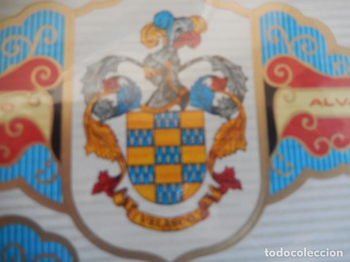 An&eacute;is de charuto de cole&ccedil;&atilde;o: VITOLA ALVARO , SERIE I HERALDICA -ESCUDO DEL APELLIDO - VELASCO