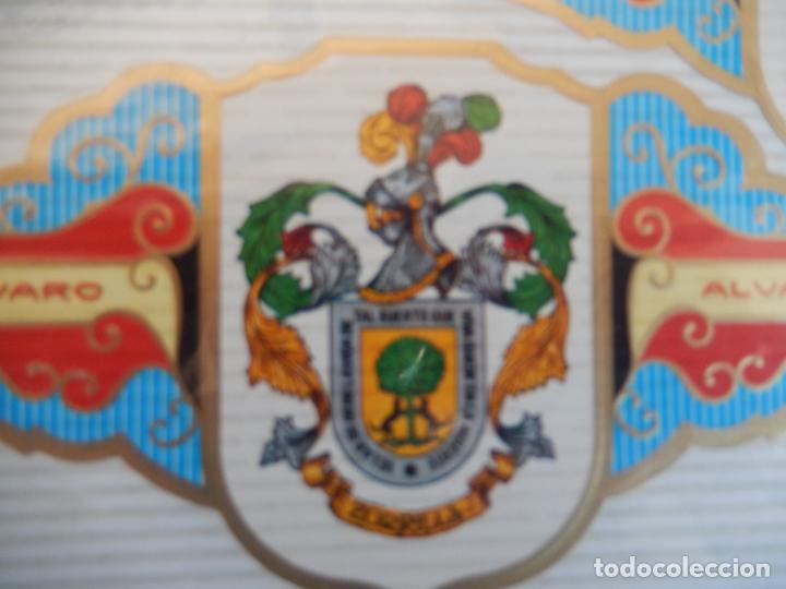 An&eacute;is de charuto de cole&ccedil;&atilde;o: VITOLA ALVARO , SERIE I HERALDICA -ESCUDO DEL APELLIDO - ZORRILLA