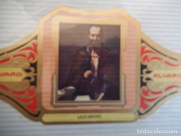 An&eacute;is de charuto de cole&ccedil;&atilde;o: VITOLA ALVARO SERIE DE CUADRO PINTORES ESPA&Ntilde;OLES RIBERA -ARQUIMEDES