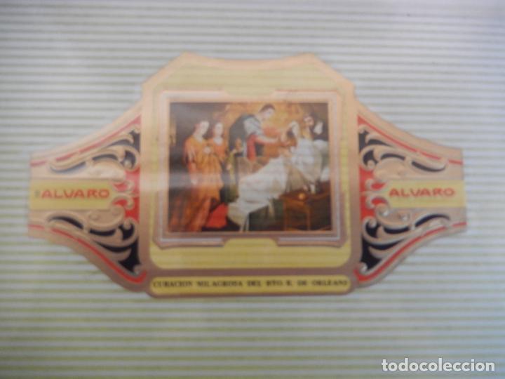 Bagues de cigare de collection: VITOLA ALVARO SERIE III DE CUADRO PINTORES ESPA&Ntilde;OLES EL GRECO CURACION MILAGROSA ORLEANS