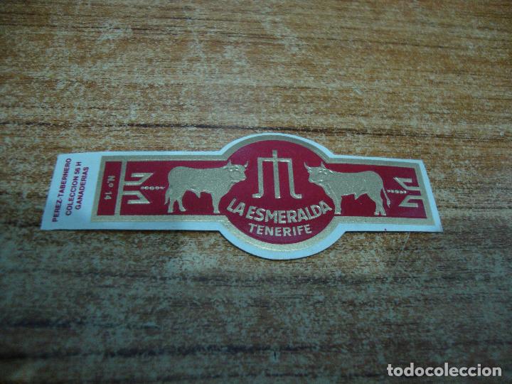 Bagues de cigare de collection: VITOLA LA ESMERALDA COLECCION GANADERIAS N&ordm; 14