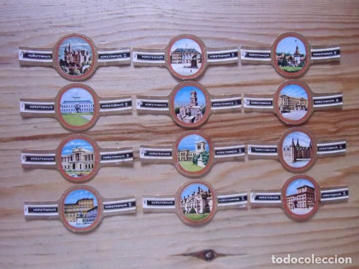 Collection cigar bands: SERIE COMPLETA DE VITOLAS DE LA MARCA VORSTENHUIS : PALACIOS REALES ( 4 FOTOS )