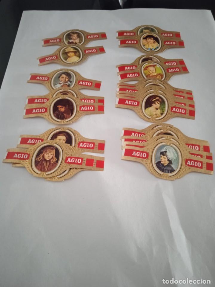 An&eacute;is de charuto de cole&ccedil;&atilde;o: VITOLAS AGIO.SERIE DE 22 UNIDADES.INCOMPLETA.CABEZAS DE NI&Ntilde;OS