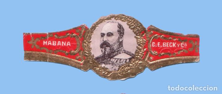 Vitolas de colecci&oacute;n: VITOLA CUBANA ANTIGUA - MARCA BECK Y CA. - EL REY EDUARDO VII DE INGLATERRA