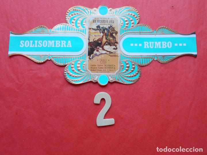 Vitolas de colecci&oacute;n: VITOLA SERIE TAURINA CARTELES HISTORICOS CIGARRO SOLISOMBRA N&ordm; 2