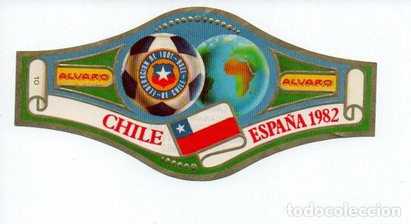 An&eacute;is de charuto de cole&ccedil;&atilde;o: ANTIGUA VITOLA, ALVARO - CIGARCANARIA. CAMPEONATO DEL MUNDO DE FUTBOL ESPA&Ntilde;A 82 - CHILE.