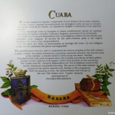 Vitolas de colección: CUBA ETIQUETA LITOGRÁFICA DE PUROS * CUABA LA HABANA CUBA * TABACO HABANO CIGARROS. Lote 364244216