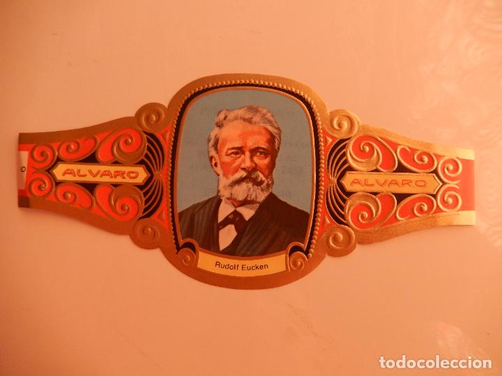 Vitolas de colecci&oacute;n: VITOLA ALVARO SERIE PREMIOS NOBEL LITERATURA- RUDOLF EUCKEN