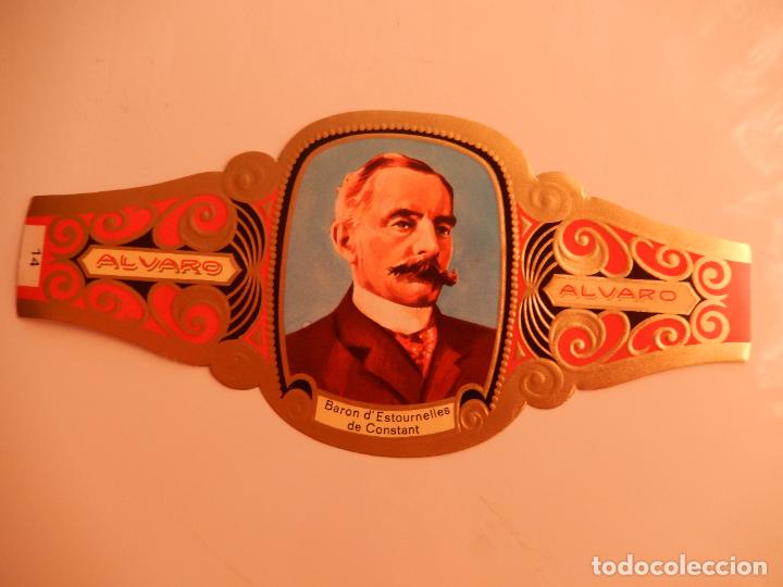 Vitolas de colecci&oacute;n: VITOLA ALVARO SERIE PREMIOS NOBEL- BARON D`ESTOURNELLES DE CONSTANT