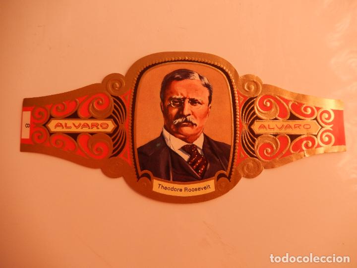 Vitolas de colecci&oacute;n: VITOLA ALVARO SERIE PREMIOS NOBEL- THEODORE ROOSELVET