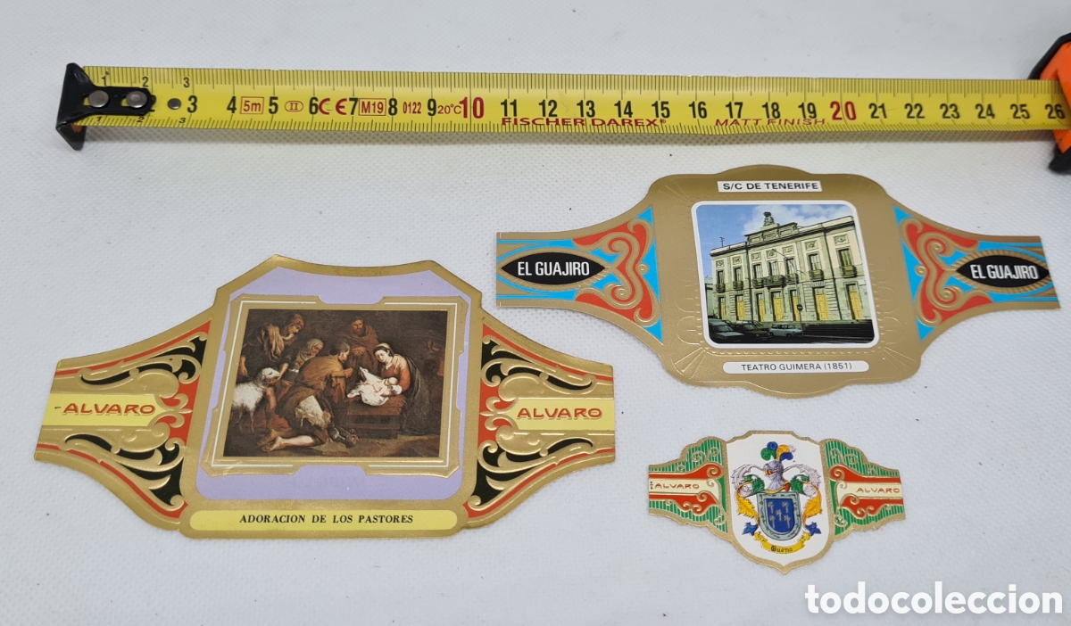 Sammlung von Banderolen: VITOLAS ADORACION DE LOS PASTORES TEATRO GUIMERA Y HERALDICA SERIE 2 APELLIDO BUENO