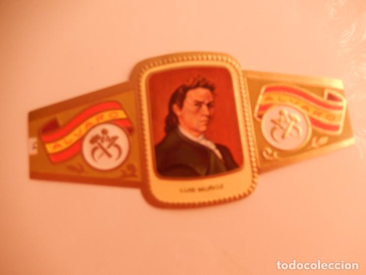 Sammlung von Banderolen: VITOLA ALVARO SERIE ESCULTORES - LUIS MU&Ntilde;OZ