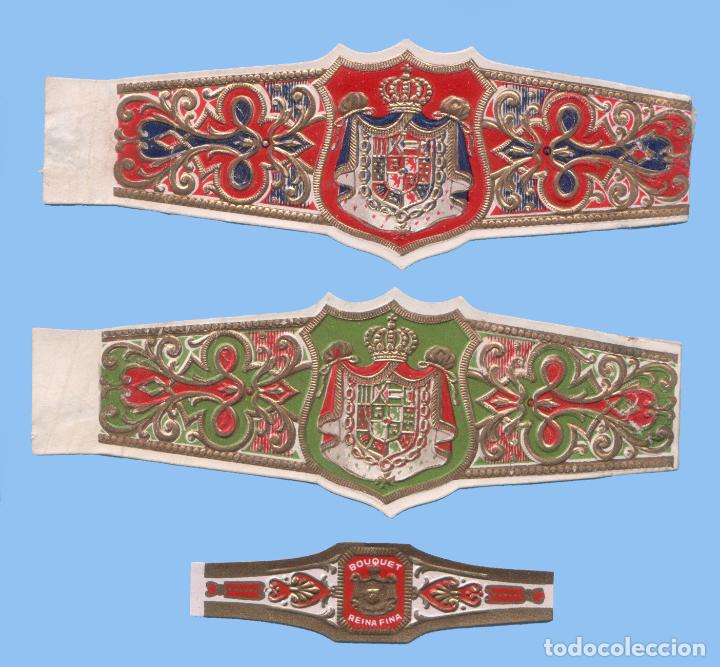 Vitolas de colecci&oacute;n: 3 VITOLAS ANTIGUAS - SIN MARCA - TEM&Aacute;TICA ESCUDOS - Foto 1