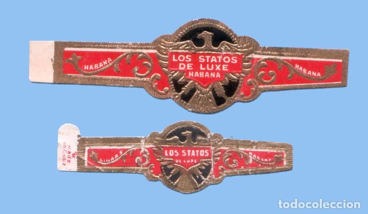 Vitolas de colecci&oacute;n: 2 VITOLAS CUBANAS ANTIGUAS - MARCA LOS STATOS DE LUXE