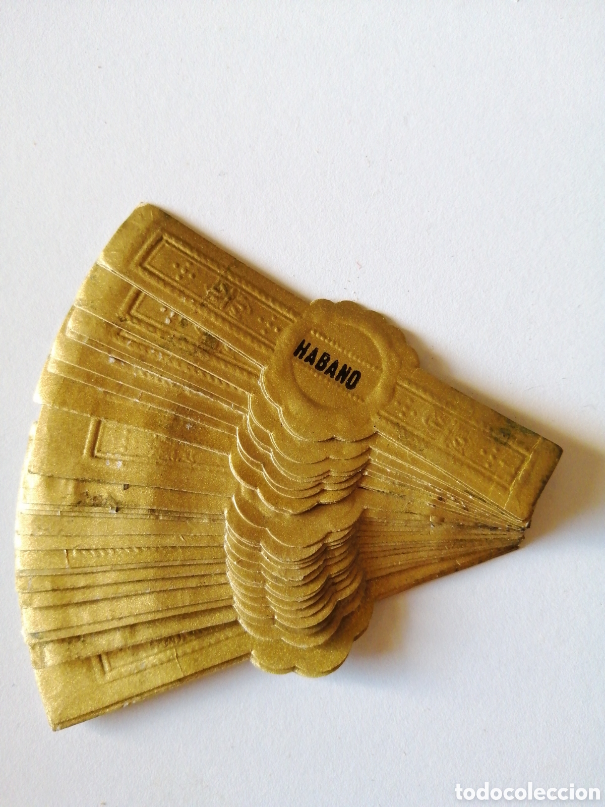 An&eacute;is de charuto de cole&ccedil;&atilde;o: 26 VITOLAS HABANO DORADAS ANTIGUAS