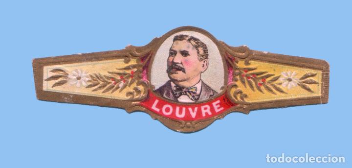Bagues de cigare de collection: VITOLA ANTIGUA - Procedencia USA - Marca LOUVRE - Tem&aacute;tica personajes