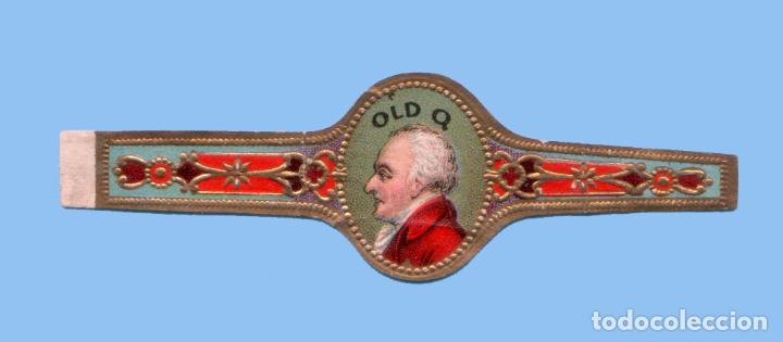 Bagues de cigare de collection: VITOLA ANTIGUA - Procedencia USA - Marca OLD Q - Tem&aacute;tica personajes
