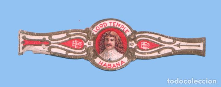 Bagues de cigare de collection: VITOLA ANTIGUA - Procedencia USA - Marca LORD TEMPLE - Tem&aacute;tica personajes
