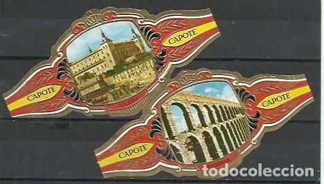 Vitolas de colecci&oacute;n: CAPOTE PEDRO.-ID 81.- Serie MARAVILLAS DE ESPA&Ntilde;A.- Vitolas 19 y 24