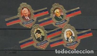 Vitolas de colecci&oacute;n: CAPOTE PEDRO.-ID 83.- Serie PERSONAJES B.- c/pico.- Vitolas n&ordm; 5-8-15-16