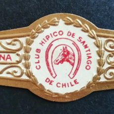 Vitolas de colección: CUBA VITOLA * CLUB HIPICO SANTIAGO DE CHILE ROMEO Y JULIETA * TABACO HABANO ANILLA DE CIGARROS PUROS