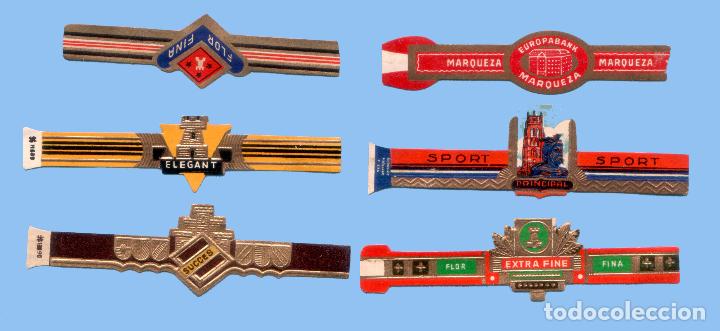 Vitolas de colecci&oacute;n: 6 VITOLAS ANTIGUAS - DISTINTAS MARCAS - TEM&Aacute;TICA EDIFICACIONES - Foto 1