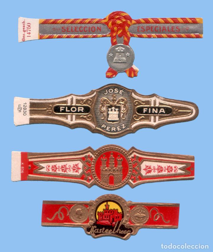 Vitolas de colecci&oacute;n: 4 VITOLAS ANTIGUAS - DISTINTAS MARCAS - TEM&Aacute;TICA EDIFICACIONES - Foto 1
