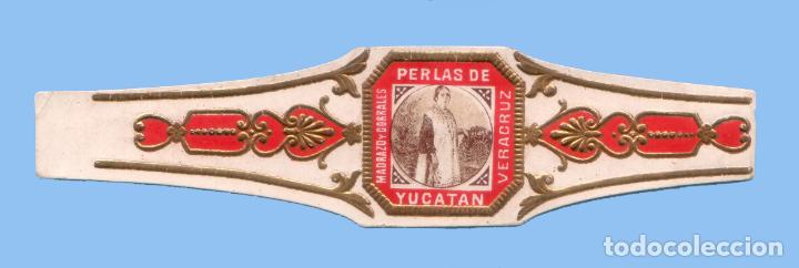 Collection cigar bands: VITOLA MEXICANA ANTIGUA - MARCA MADRAZO Y CORRALES. PERLAS DEL YUCATAN - TEM&Aacute;TICA MUJERES