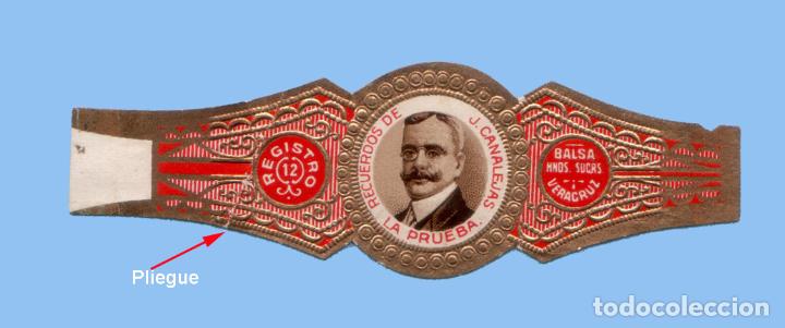 Vitolas de colecci&oacute;n: VITOLA MEXICANA ANTIGUA - MARCA LA PRUEBA - TEM&Aacute;TICA HOMBRES - JOSE CANALEJAS