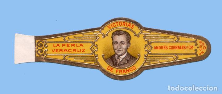 Vitolas de colecci&oacute;n: VITOLA MEXICANA ANTIGUA - MARCA LA PERLA - TEM&Aacute;TICA HOMBRES - VICTORIAS DE FRANCO