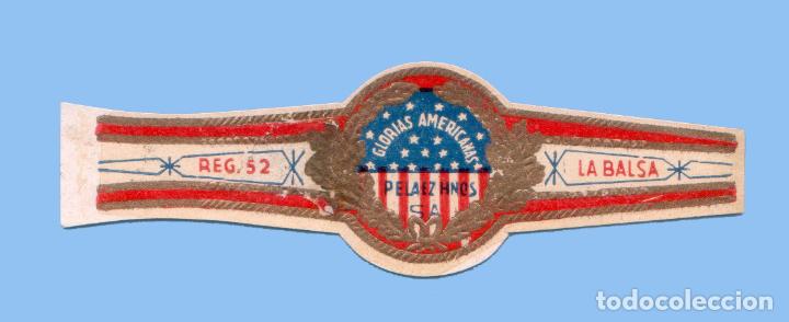 Vitolas de colecci&oacute;n: VITOLA MEXICANA ANTIGUA - MARCA LA BALSA. PELAEZ HNOS. - EMBLEMA DE LOS EE.UU.