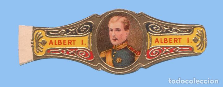 Vitolas de colecci&oacute;n: VITOLA ANTIGUA - SIN MARCA - TEM&Aacute;TICA CASAS REALES - EL REY ALBERTO I DE B&Eacute;LGICA