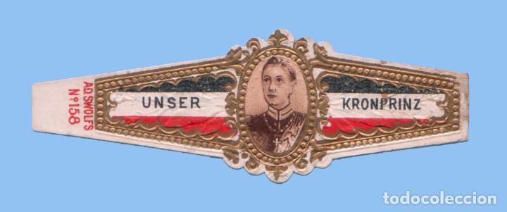 Vitolas de colecci&oacute;n: VITOLA ANTIGUA - SIN MARCA - CASAS REALES - FEDERICO GUILLERMO DE ALEMANIA (KRONPRINZ) AD SWOLFS 158