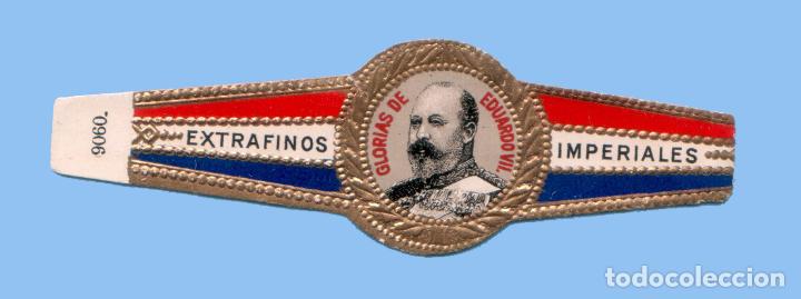 Vitolas de colecci&oacute;n: VITOLA ANTIGUA - SIN MARCA - TEM&Aacute;TICA CASAS REALES - EDUARDO VII DE INGLATERRA. N&ordm; 9060.