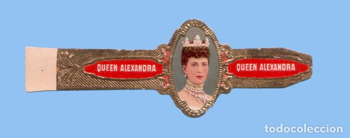 Vitolas de colecci&oacute;n: VITOLA ANTIGUA - SIN MARCA - CASAS REALES - LA REINA ALEJANDRA (INGLATERRA)