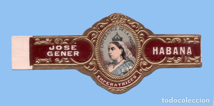 An&eacute;is de charuto de cole&ccedil;&atilde;o: VITOLA CUBANA ANTIGUA - MARCA JOSE GENER - CASAS REALES - LA REINA VICTORIA DE INGLATERRA