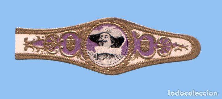 Sammlung von Banderolen: VITOLA ANTIGUA - PROCEDENCIA EUROPEA - TEM&Aacute;TICA HOMBRES - CYRANO DE BERGERAC