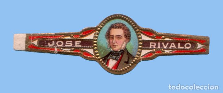 Sammlung von Banderolen: VITOLA ANTIGUA - PROCEDENCIA USA - TEM&Aacute;TICA HOMBRES - JOSE RIVALO