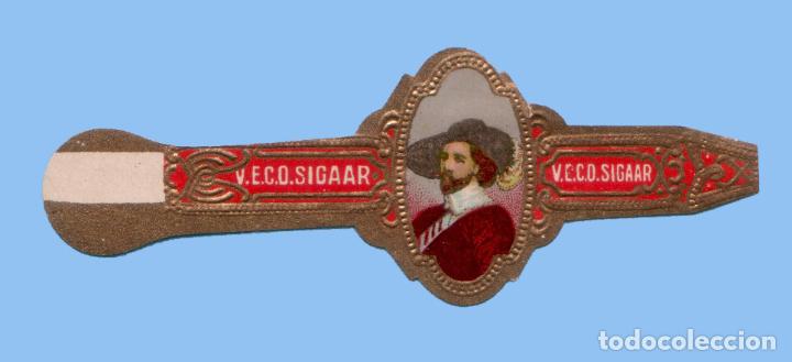 Sammlung von Banderolen: VITOLA ANTIGUA - MARCA S.E.C.O. SIGAAR - PROCEDENCIA HOLANDA - TEM&Aacute;TICA HOMBRES