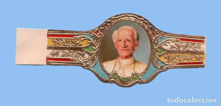 Bagues de cigare de collection: VITOLA ANTIGUA - SIN MARCA - PROCEDENCIA EUROPEA - TEM&Aacute;TICA HOMBRES - EL PAPA LEON XIII